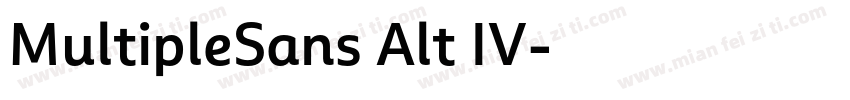 MultipleSans Alt IV字体转换